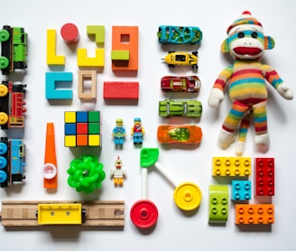 multicolored learning toys