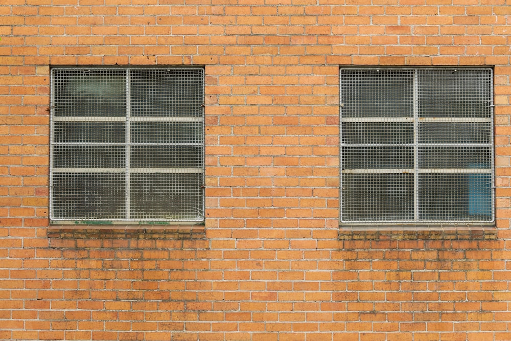 two glass panel windows