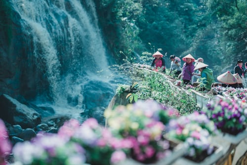 Yang Bay Romantic Waterfall in Vietnam