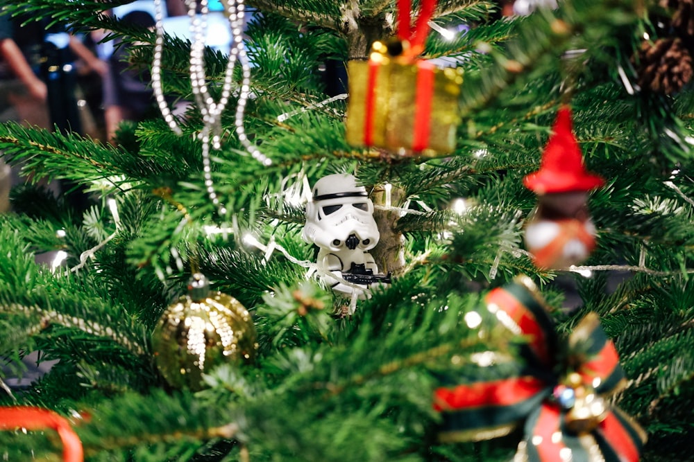 Star Wars Stormtrooper hanging decor on Christmas tree