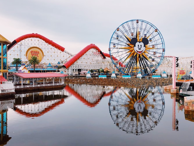 Blue Ferris Wheel Disney Land