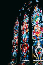 multicolored glass window