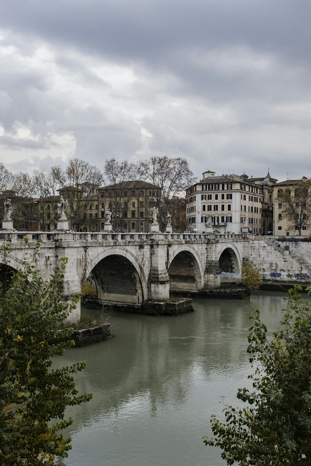 white concrete bridge