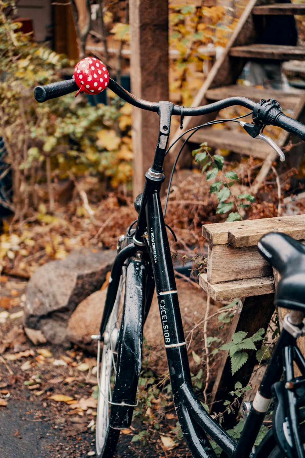 black mountain bike