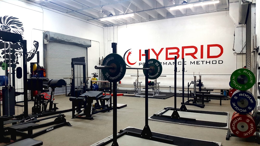 gym equipment inside room