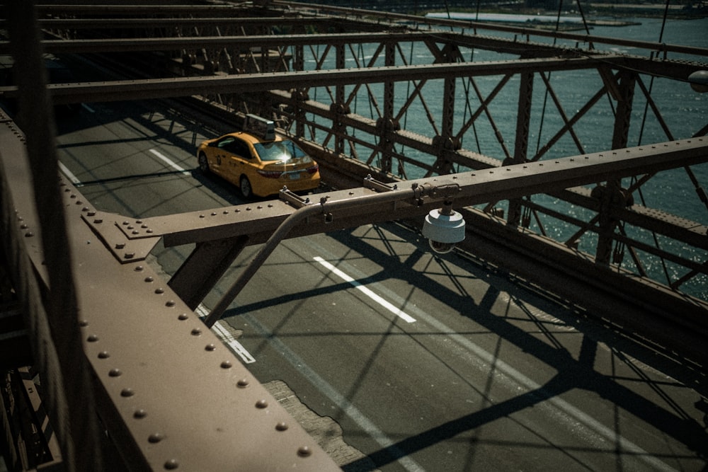 car on bridge