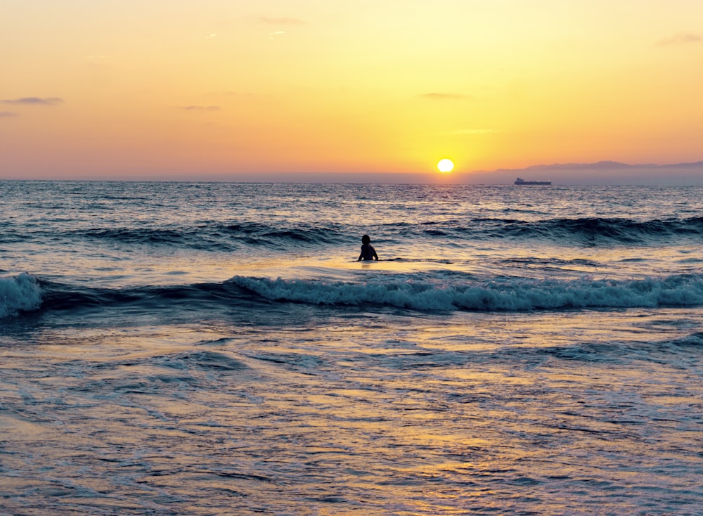 person at the ocean