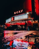 Roxy theater during rainy day