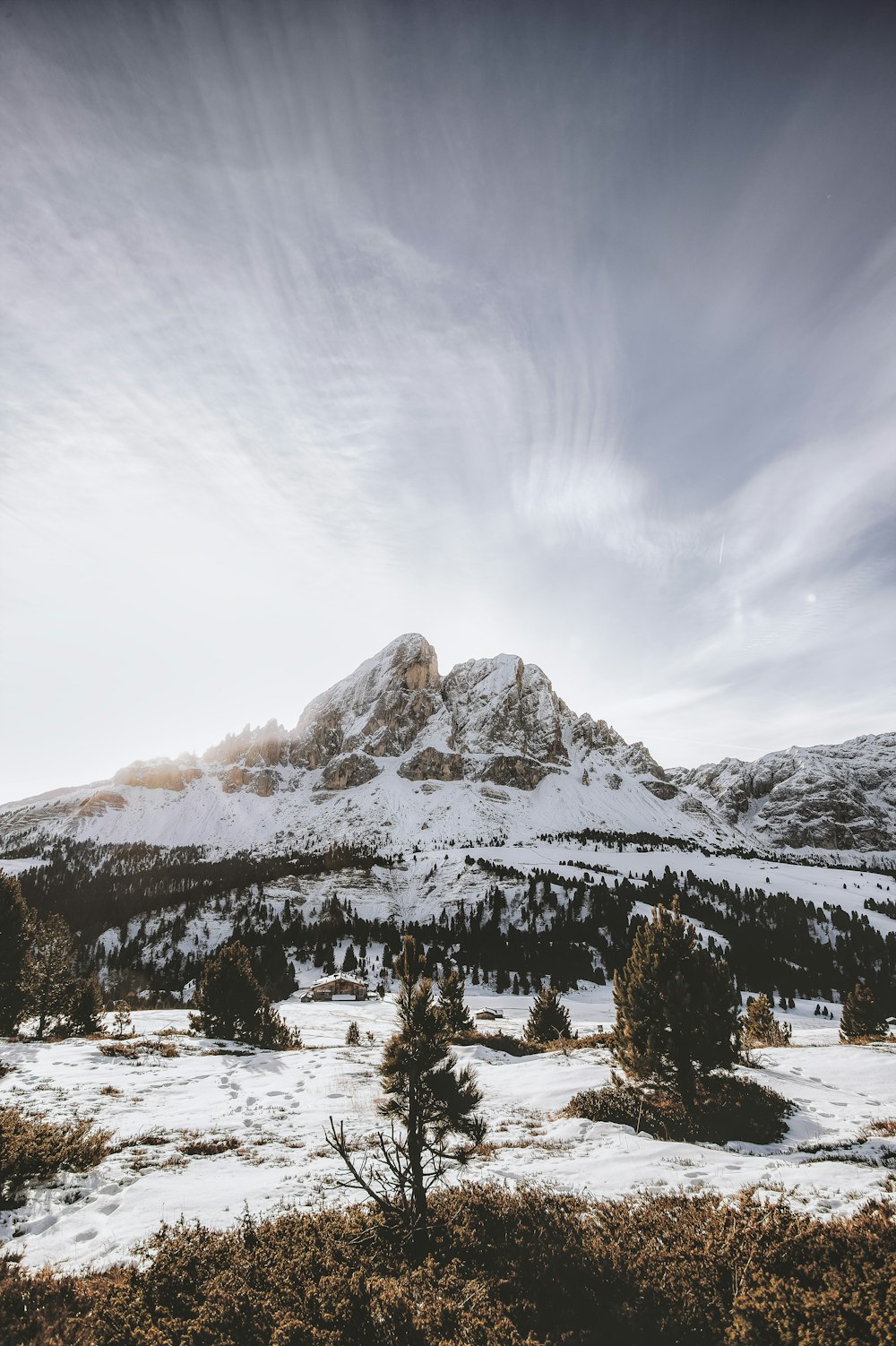 snow capped mountain during daytime