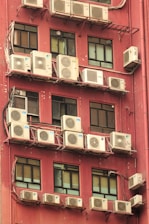 white AC condenser units