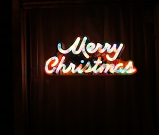 Merry Christmas LED signage