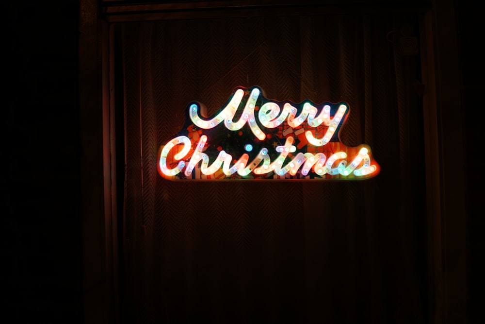 Merry Christmas LED signage