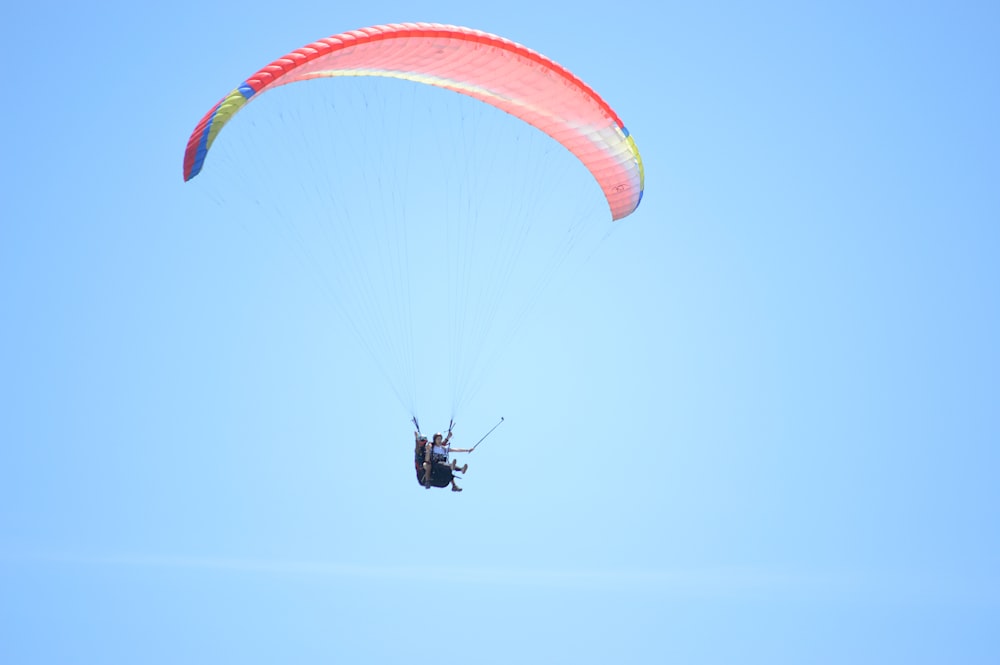 person parachuting