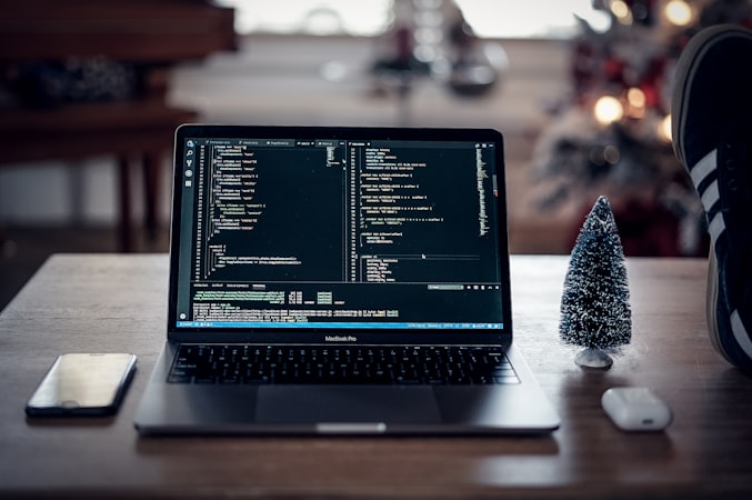 Code editor showing CSS grid layout properties on a dark background