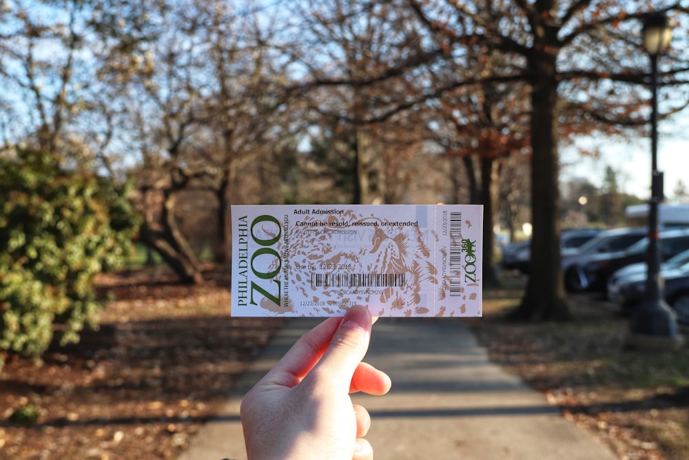 Billet pour le zoo de Philadelphie