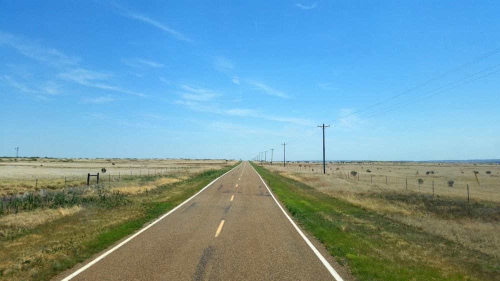 gray concrete road