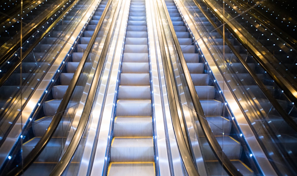 gray escalator