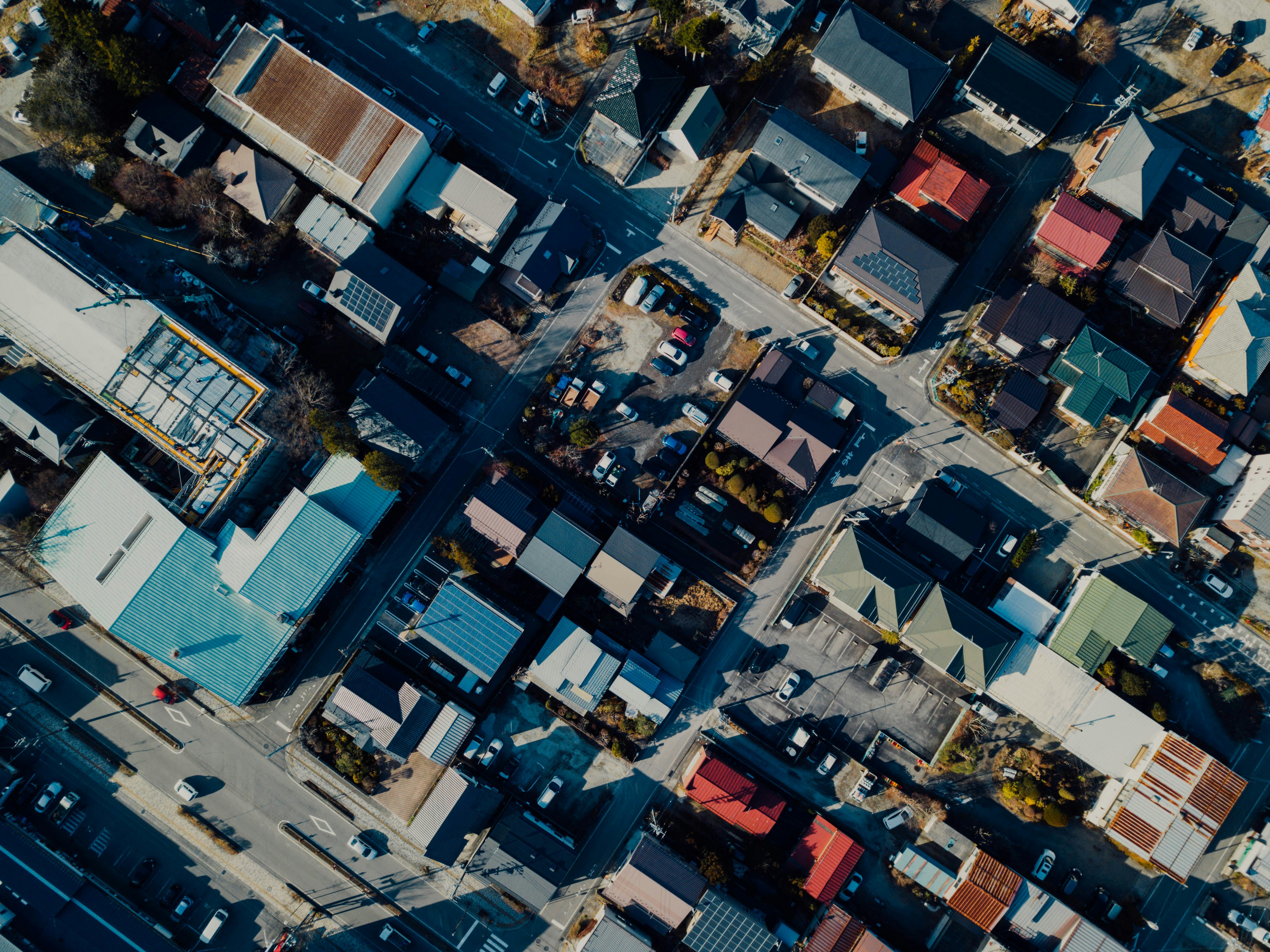 aerial view photography of houses