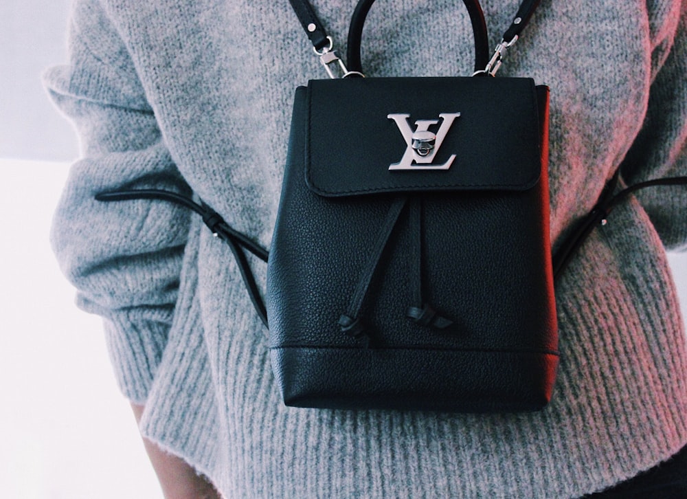 schwarzer Louis Vuitton Rucksack