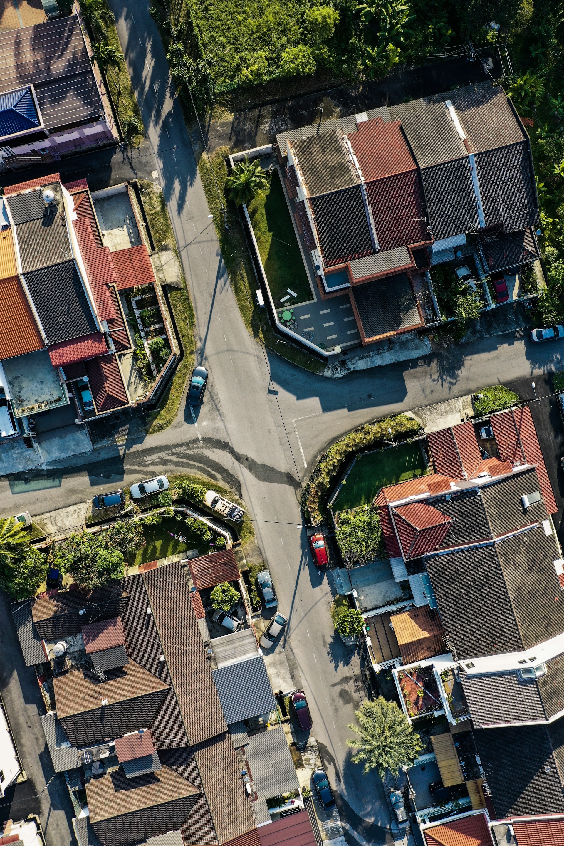 aerial view of houses during daytime
