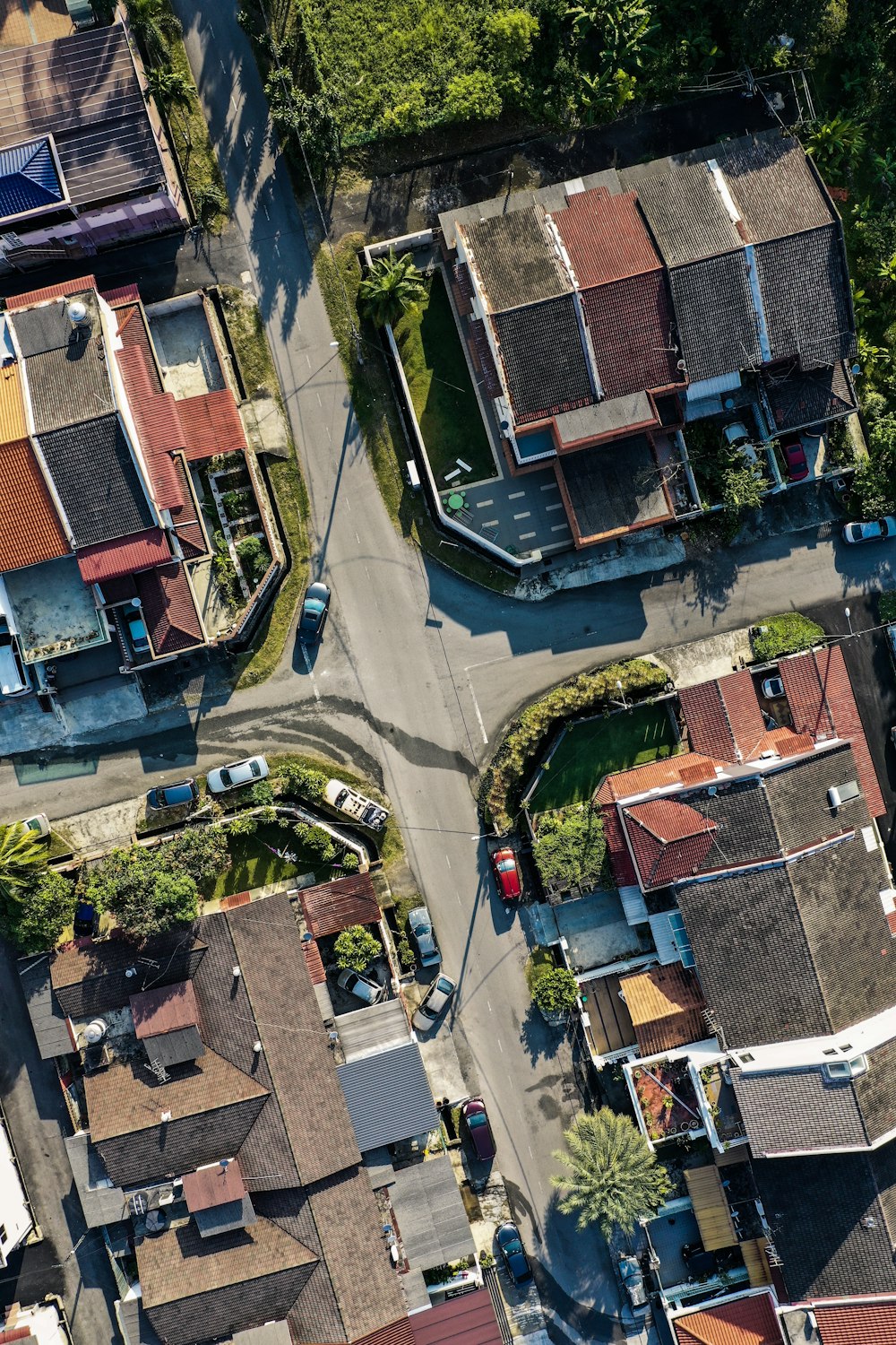 aerial view of houses during daytime