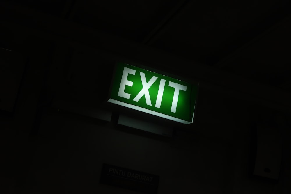 EXIT signage