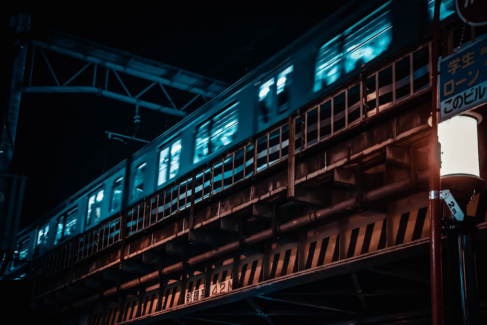 train at night