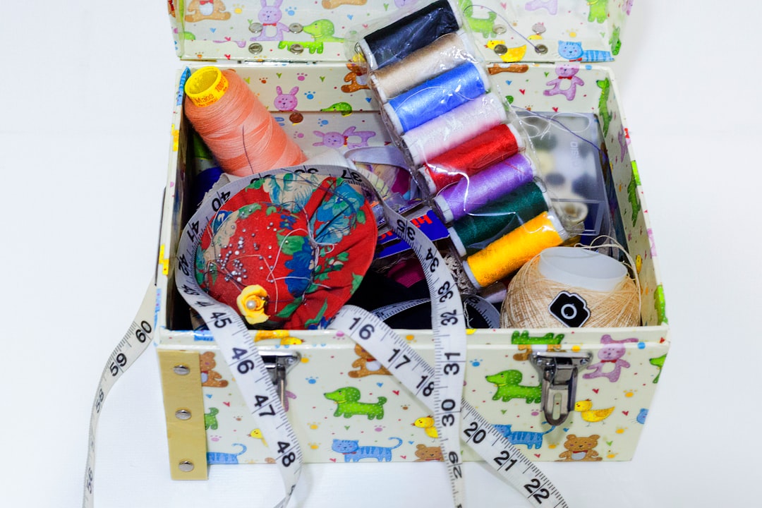 assorted-color thread lot