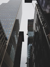 low angle photography of buidings