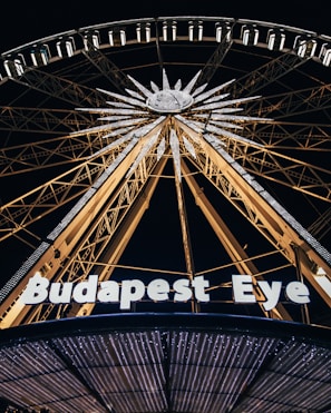Budapest Eye building during nighttime