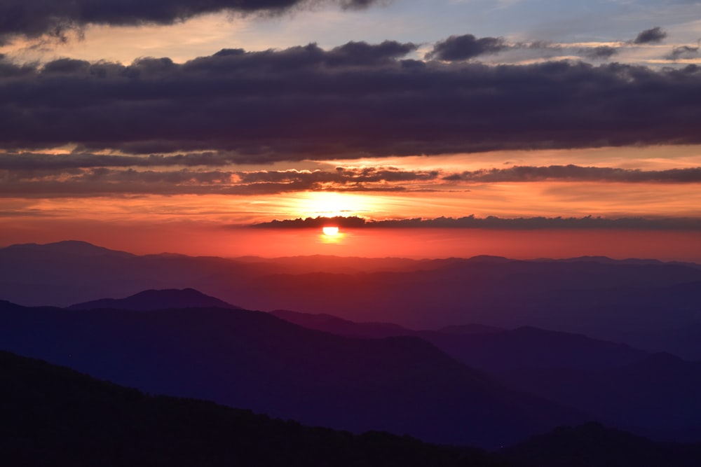 mountain during golden hour