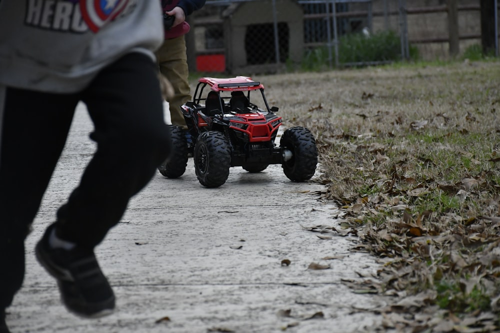 red RC car