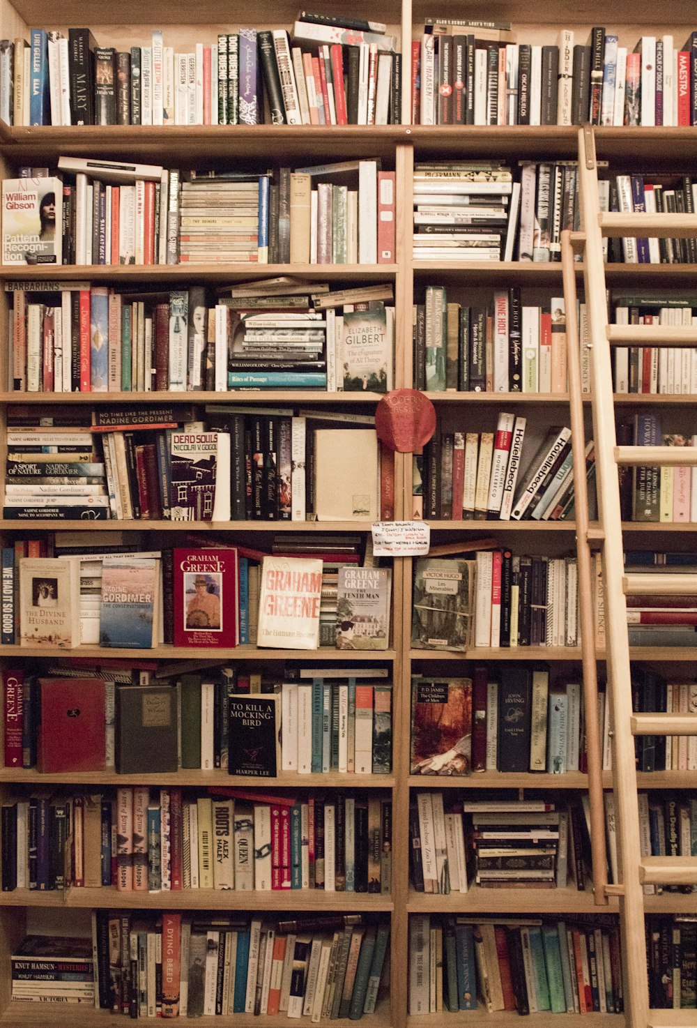 assorted books on shelf