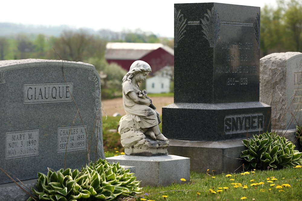 Giauque tombstone during daytime