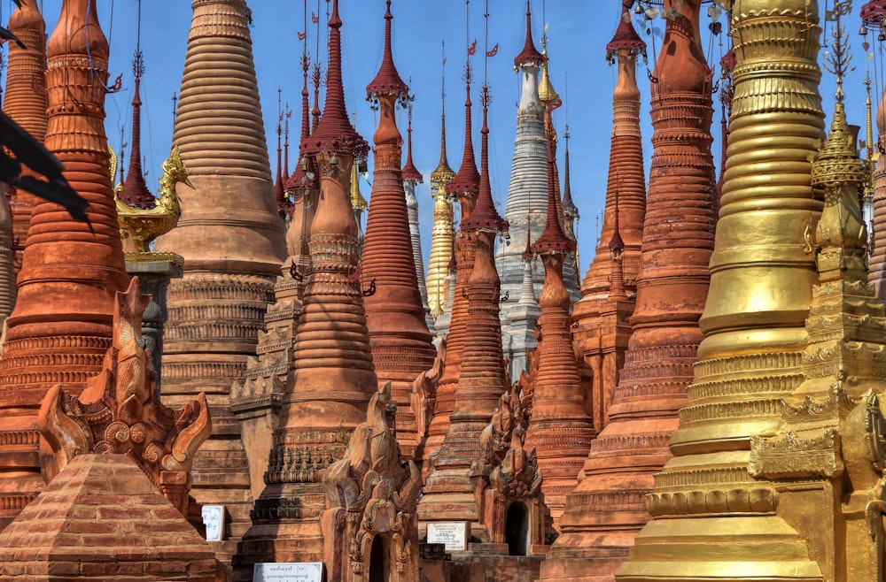 brown temples during daytime