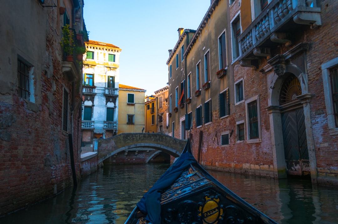 gondola boat floating on a canal