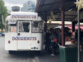 A delivery truck loaded with bakery dough products ready for distribution.