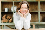 woman smiling