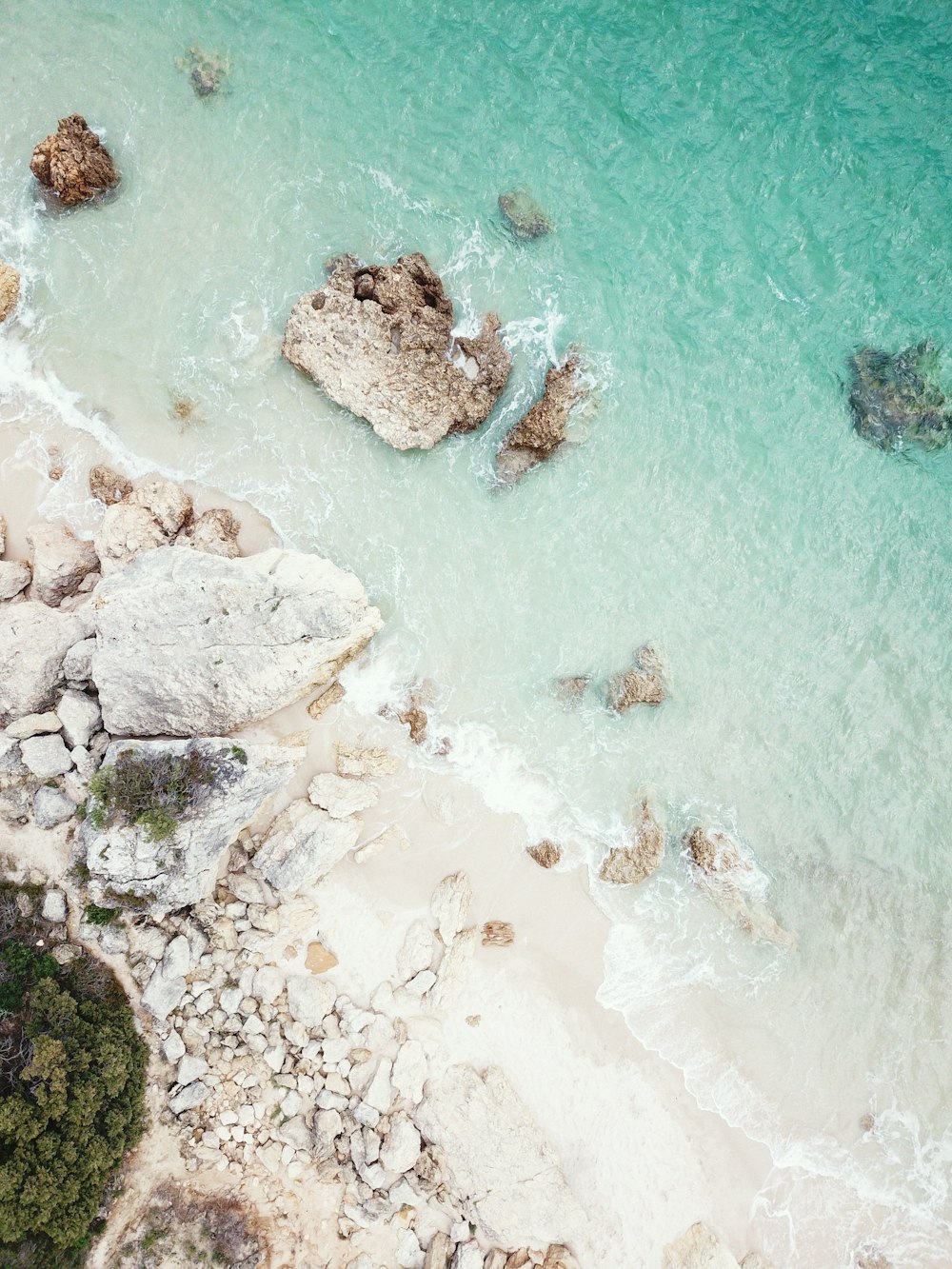 bird's eyeview photo of ocean