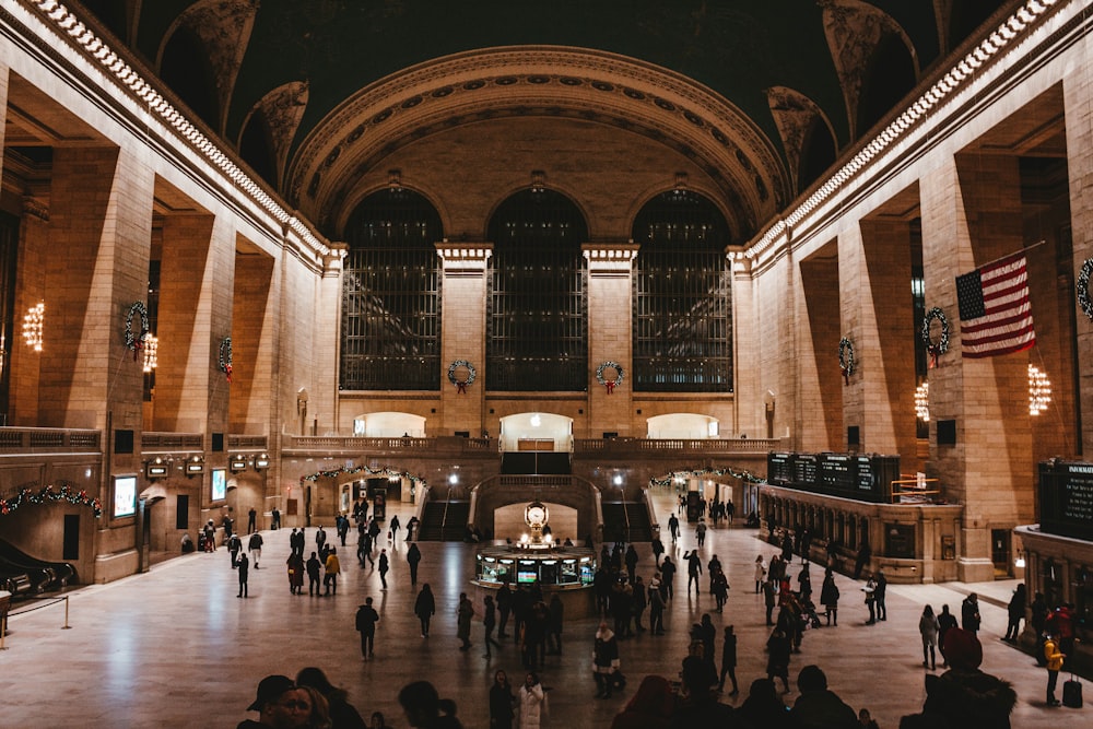 people inside building