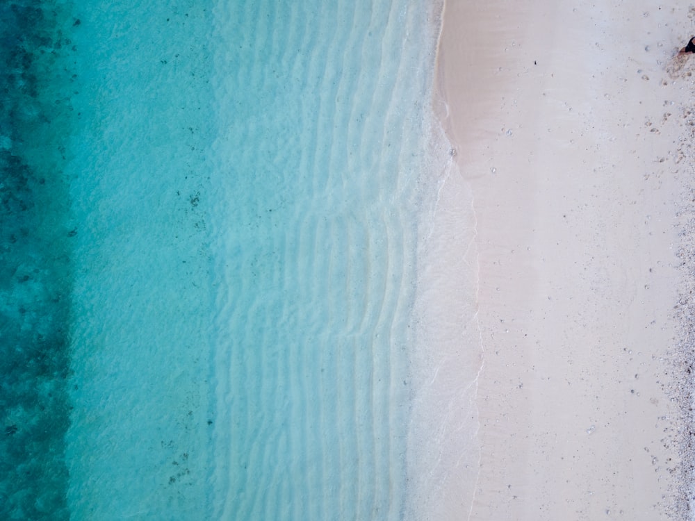 aerial view of seashore