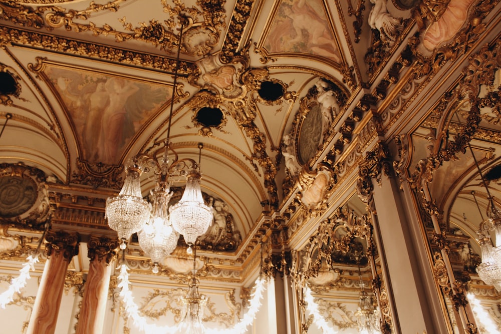 clear glass chandelier