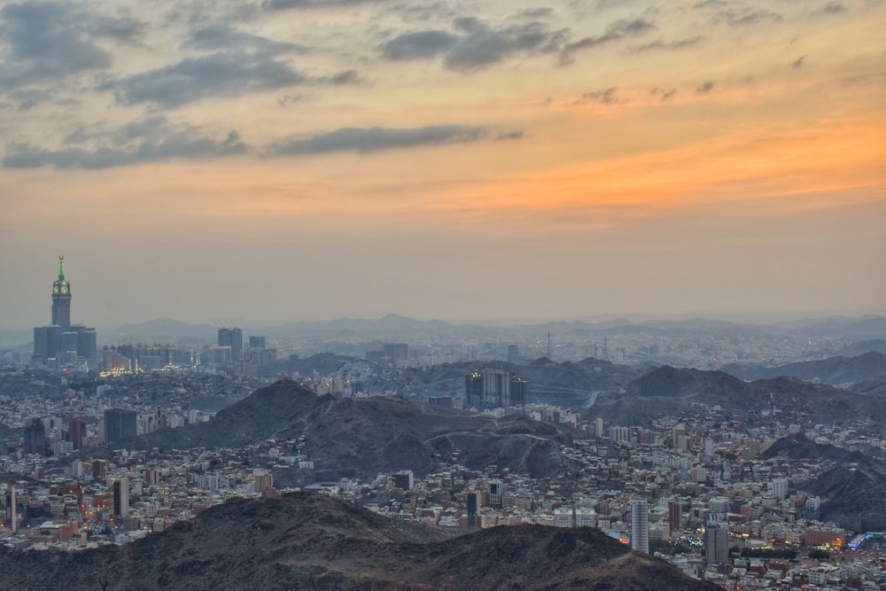 cityscape under blue sky