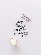black-framed eyeglasses