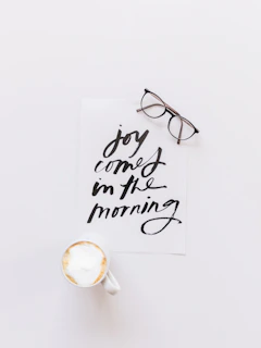 black-framed eyeglasses