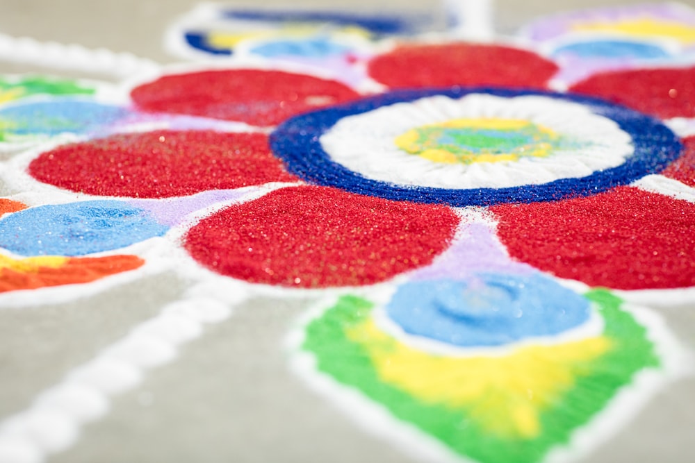 multicolored rug