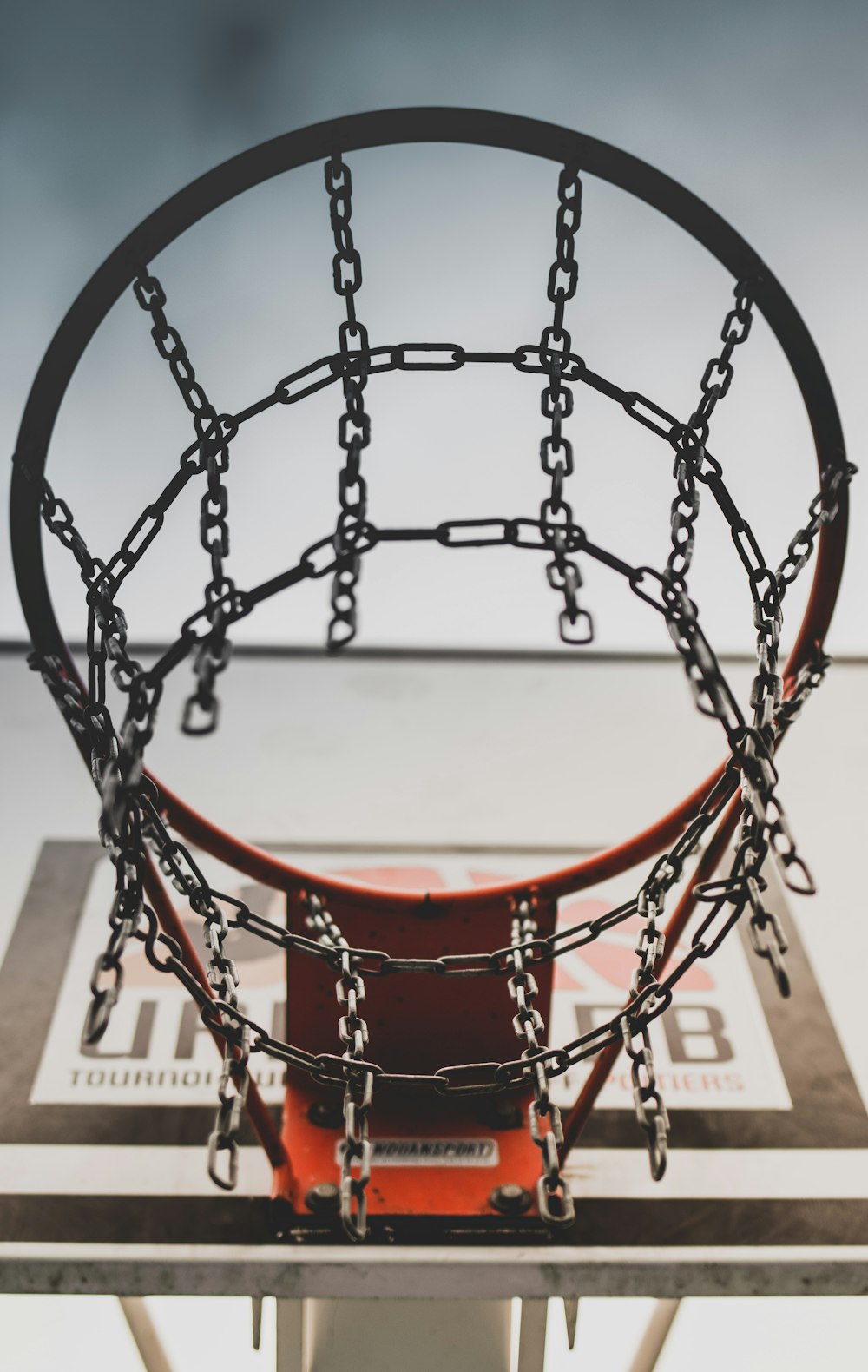 low angle photography of basketball hoop