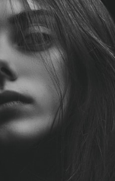 A before-and-after photo showcasing detailed Photoshop retouching.