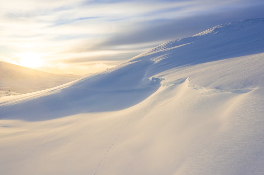 Schneebedeckter Berg