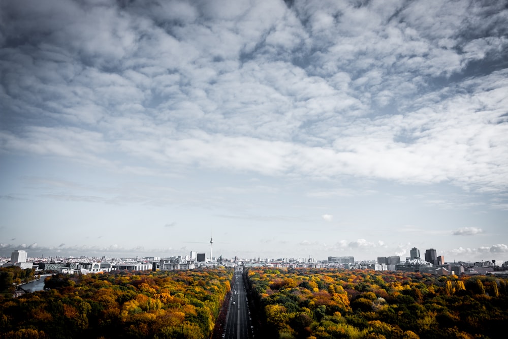 aerial photography of road during daytime